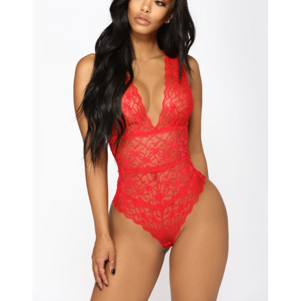 Brand new Fashion Nova lace teddy
